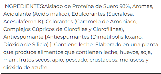 ISO CLEAR INGR