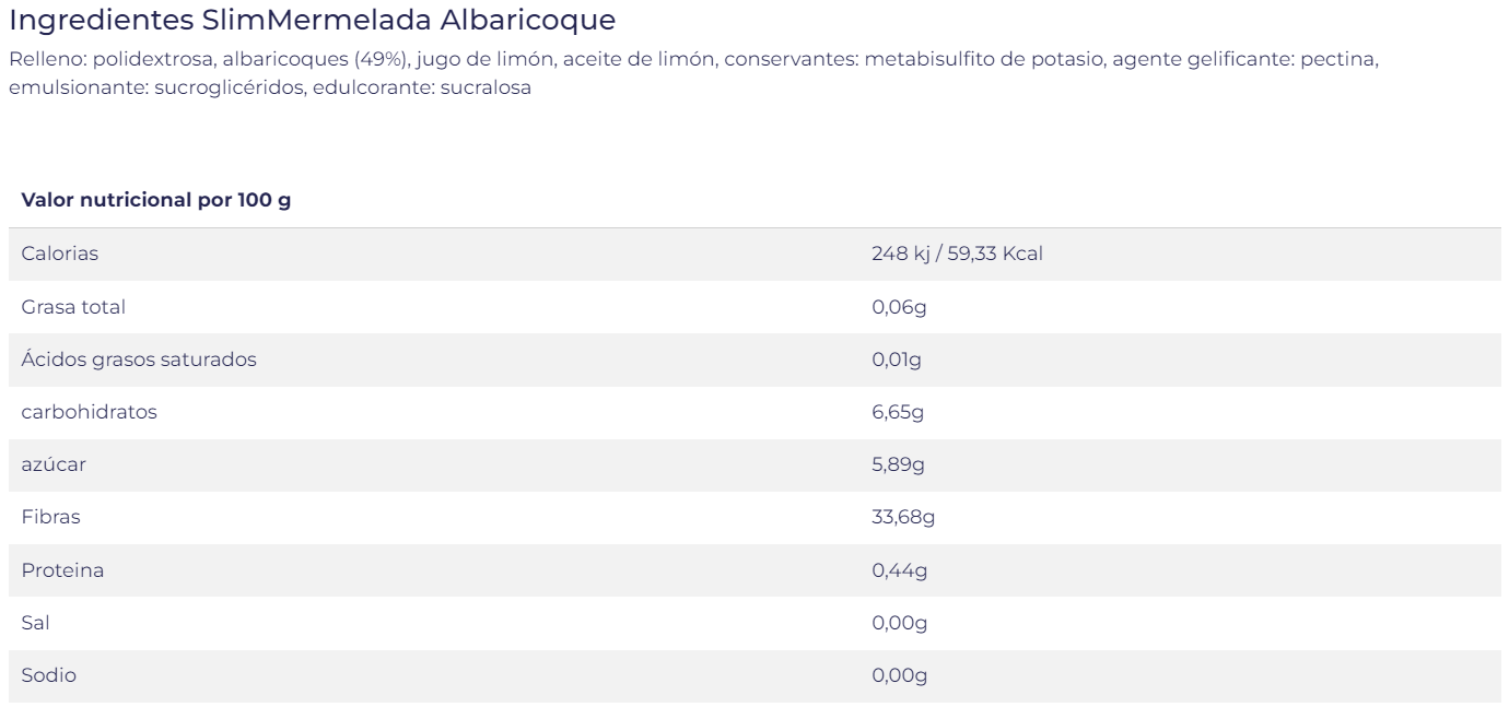 MERMELADA ALBARICOQUE